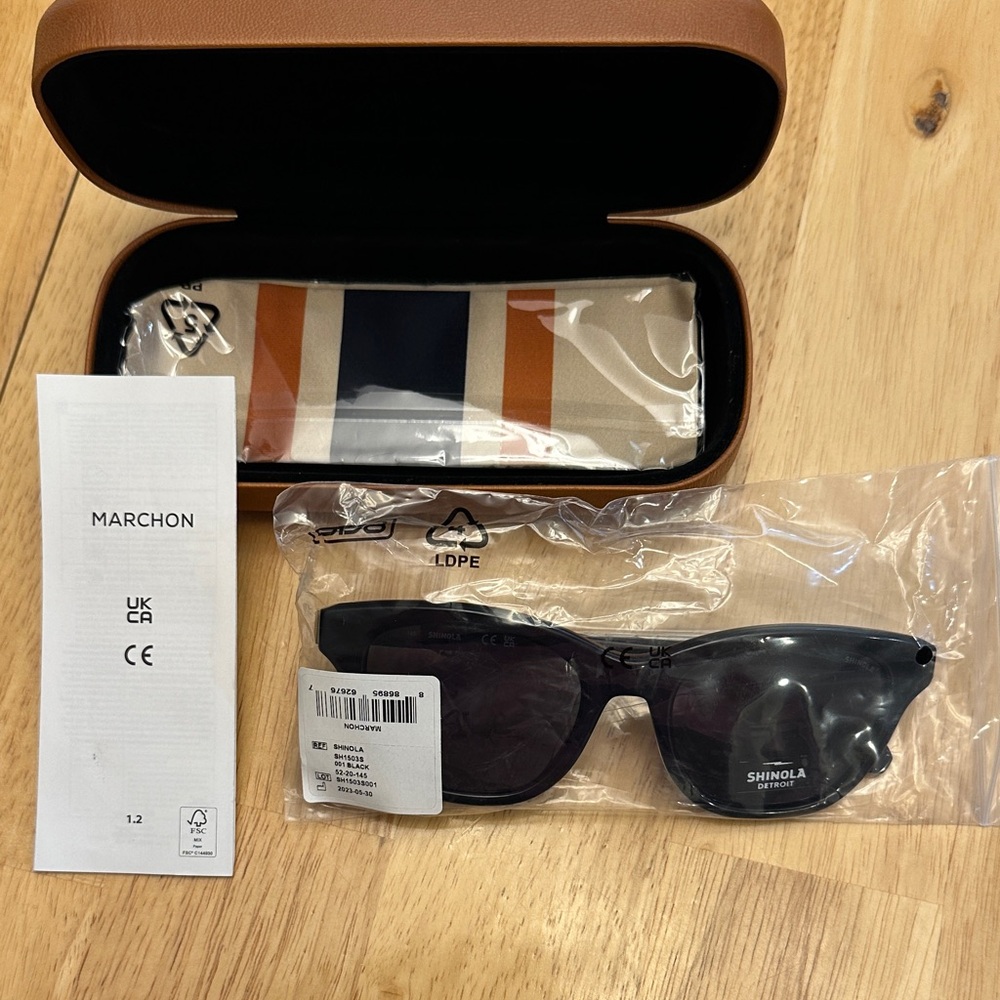 Shinola Classic Black Sunglasses SH1503S - Picture 8 of 8